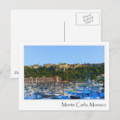 Monte Carlo Monaco Briefkaart (Voorkant / Achterkant)