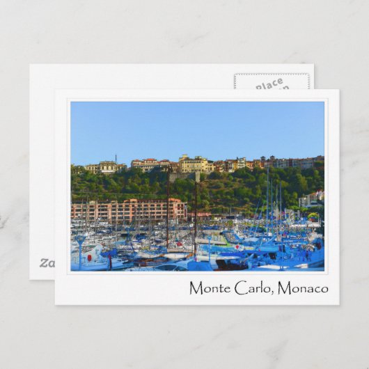 Monte Carlo Monaco Briefkaart (Voorkant / Achterkant)