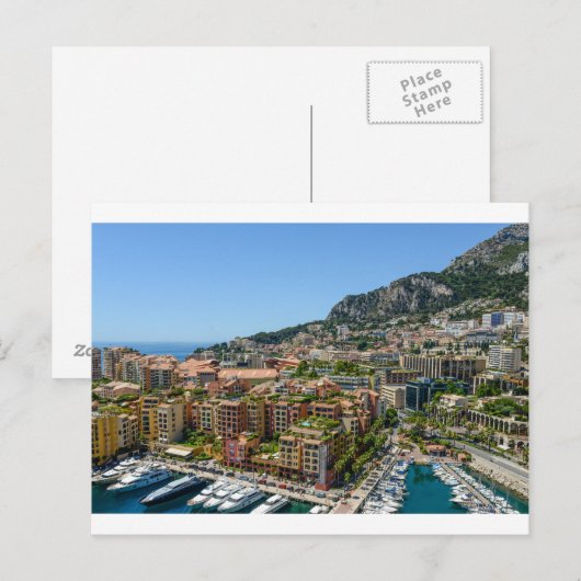 Monte Carlo Monaco Briefkaart (Voorkant / Achterkant)