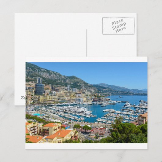 Monte Carlo Monaco Briefkaart (Voorkant / Achterkant)