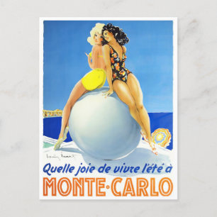Monte Carlo Monaco France vintage Briefkaart