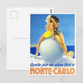 Monte Carlo Monaco France vintage Briefkaart (Voorkant / Achterkant)