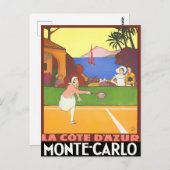 Monte Carlo Monaco France vintage Briefkaart (Voorkant / Achterkant)
