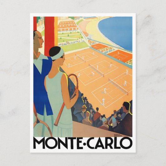 Monte carlo Monaco France vintage Briefkaart (Voorkant)