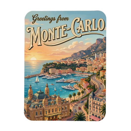 Monte Carlo Monaco Magneet (Verticaal)