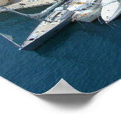 Monte Carlo Monaco Marina en Condos Poster (Hoek)