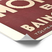 Monte Carlo Monaco Oude Reisposter Poster (Hoek)