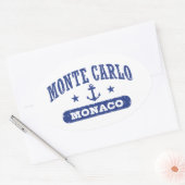 Monte Carlo Monaco Ovale Sticker (Envelop)
