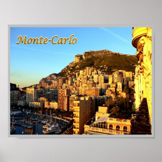 Monte Carlo - Monaco - Panorama - Poster (Voorkant)