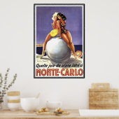 Monte-Carlo, Monaco - Poster (Keuken)