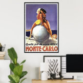 Monte-Carlo, Monaco - Poster (Thuiskantoor)