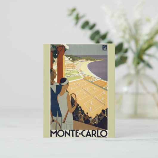  Monte Carlo Monaco Reis Briefkaart (Staand voorkant)