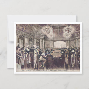 Monte Carlo Monaco Roulette Casino c1910s Briefkaart