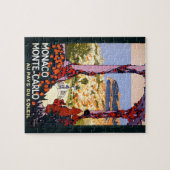 Monte Carlo Monaco Schilderachtig illustratie Legpuzzel (Horizontaal)