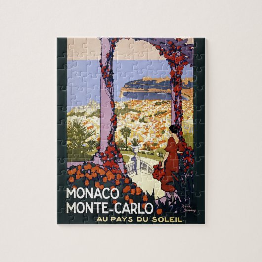 Monte Carlo Monaco Schilderachtig illustratie Legpuzzel (Verticaal)