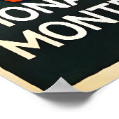 Monte-Carlo Monaco Strand Reisposter Poster (Hoek)