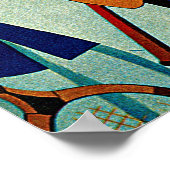 Monte Carlo Monaco Tennis Travel Art Poster (Hoek)