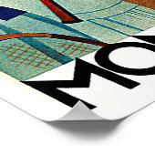 Monte Carlo Monaco Tennis Travel Art Poster (Hoek)