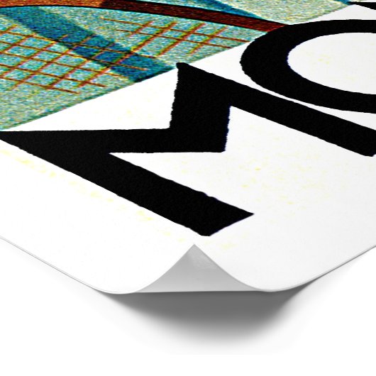 Monte Carlo Monaco Tennis Travel Art Poster (Hoek)