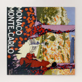  Monte Carlo Monaco Travel Illustration Legpuzzel (Horizontaal)