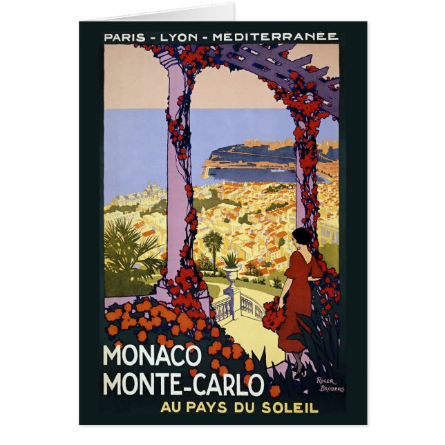  Monte Carlo Monaco Travel Kaart (Voorkant)