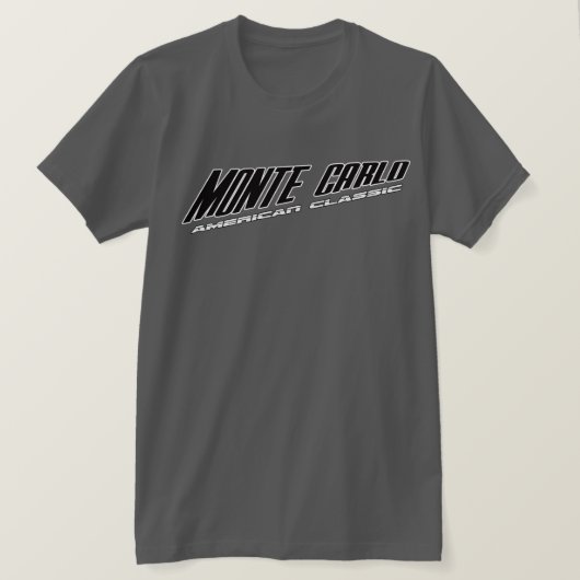 Monte Carlo - Slanted Design American Classic T-shirt (Design voorkant)