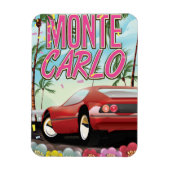 Monte Carlo supercar reisposter Magneet (Verticaal)