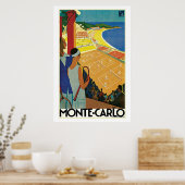 Monte Carlo Tennis Travel Ad Poster (Keuken)
