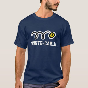 Monte Carlo tennishirt voor mannen vrouwen & kinde T-shirt
