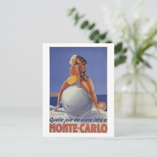 Monte Carlo Twee Vrouwen In Zwempakken Briefkaart (Staand voorkant)