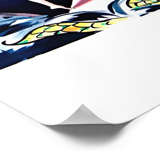 Monte Carlo Vintage Poster teruggezet (Hoek)