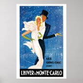  Monte Carlo Winter Travel Ad Poster (Voorkant)