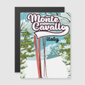 Monte Cavallo Italië ski poster (Voorkant / Achterkant)