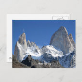 Monte Fitz Roy (Mount Fitz) Briefkaart (Voorkant / Achterkant)