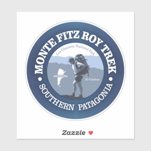 Monte Fitz Roy Trek (BG) Sticker (Vel)