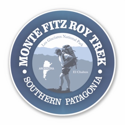 Monte Fitz Roy Trek (BG) Sticker (Voorkant)
