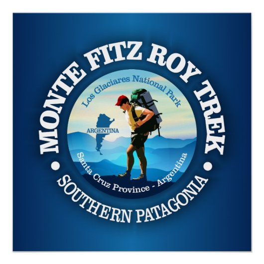 Monte Fitz Roy Trek (C) Perfect Poster (Voorkant)