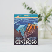 Monte Generoso, Lugano-meer, uitzicht uit de berg Briefkaart (Staand voorkant)