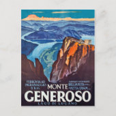 Monte Generoso, Lugano-meer, uitzicht uit de berg Briefkaart (Voorkant)