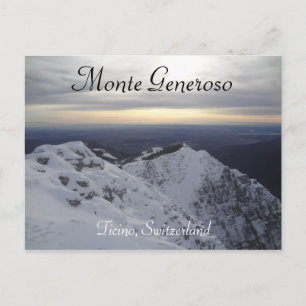 Monte Generoso, Ticino - Briefkaart van de Zwitser