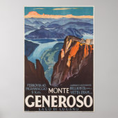 Monte Generoso, Zwitserland, reisposter Poster (Voorkant)