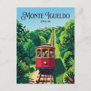Monte Igueldo kabelspoorweg Spanje Briefkaart