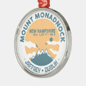 Monte Monadnock New Hampshire - Retro  Metalen Ornament (Links)