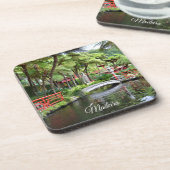 Monte Palace Madeira Tropische tuinen Fotografisch Bier Onderzetter (Linkerzijde)