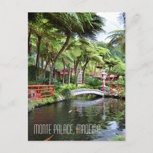 Monte Palace Tropical Gardens Madeira Portugal Briefkaart (Voorkant)