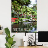 Monte Palace Tropical Gardens Madeira Portugal Poster (Thuiskantoor)