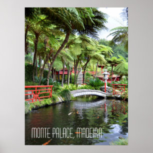 Monte Palace Tropische Tuinen Madeira Portugal Poster