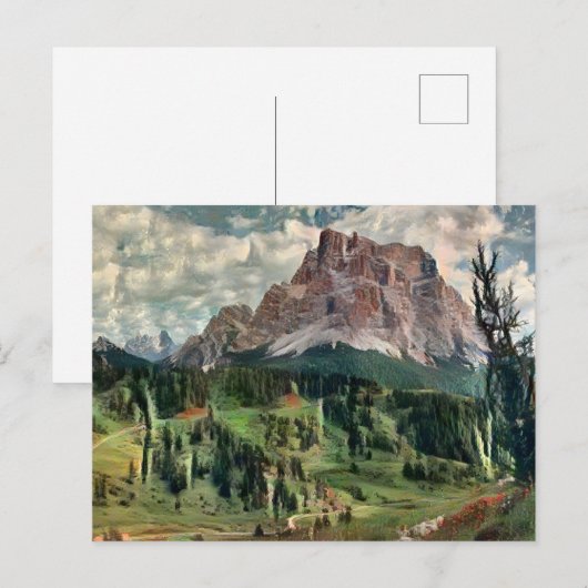 Monte Pelmo Briefkaart (Voorkant / Achterkant)