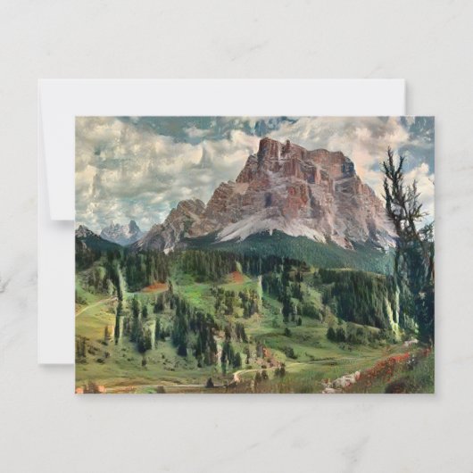 Monte Pelmo Briefkaart (Voorkant)
