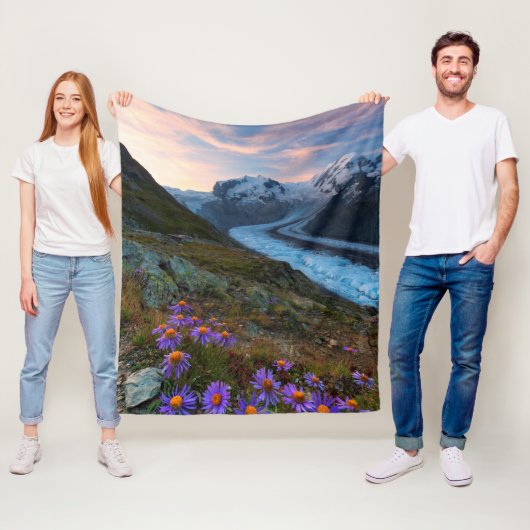 Monte Rosa Glacier | Zwitserland Fleece Deken (In situ)